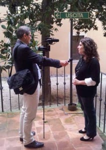 Ceccarelli di Toscana Tv intervista Margherita Semplici