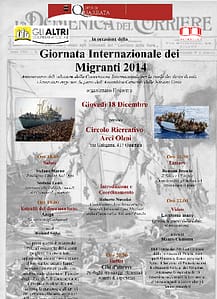 Il volantino della iniziativa