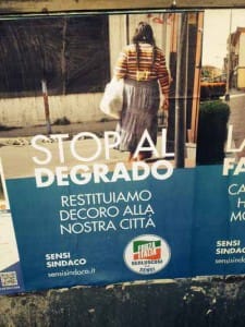Il manifesto cui fa riferimento la Sgambellone