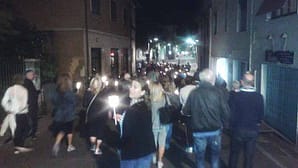 Ancora un’immagine della fiaccolata per il Caselli