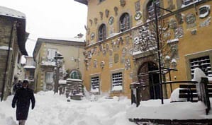 Nevicata a Palazzo Comunale