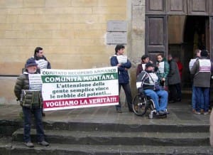 Il Comitato Recupero Ammanco dinanzi al Tribunale di Pistoia