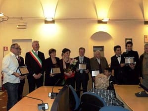 I premiati con il sindaco Vanni