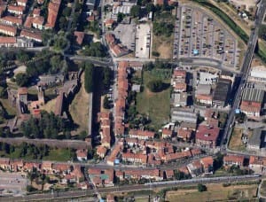 Il quadrante stradale di via Erbosa