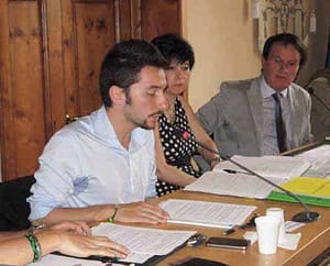 Il Sindaco Mangoni, la Segretaria D'Amico, il Presidente Nerozzi