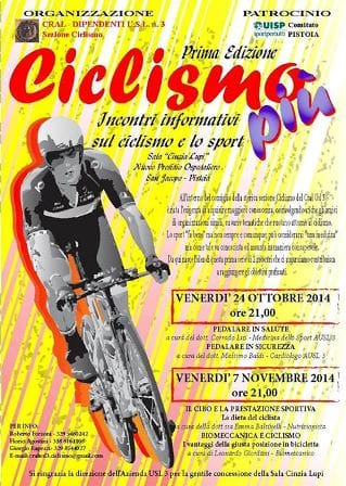 “CICLISMO PIÙ”, DUE SERATE PER CONOSCERE MEGLIO LO SPORT “CICLISMO PIÙ”, DUE SERATE PER CONOSCERE MEGLIO LO SPORT