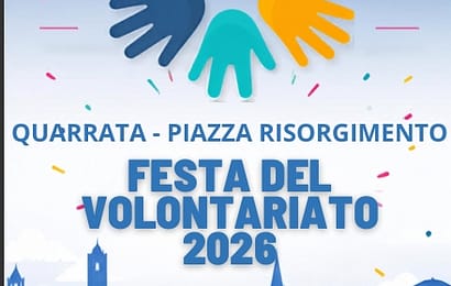 quarrata. SERATA DEL VOLONTARIATO 2026, MERCOLEDÌ 15 LUGLIO FESTA IN PIAZZA RISORGIMENTO quarrata. SERATA DEL VOLONTARIATO 2026, MERCOLEDÌ 15 LUGLIO FESTA IN PIAZZA RISORGIMENTO