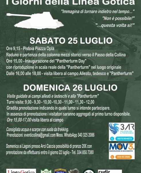 AL PASSO DELLA COLLINA DUE GIORNI DEDICATI ALLA MEMORIA DELLA LINEA GOTICA