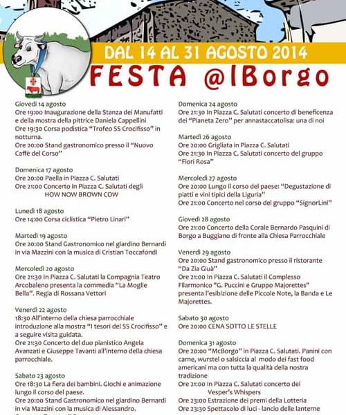 TORNA LA «FESTA @L BORGO» TORNA LA «FESTA @L BORGO»